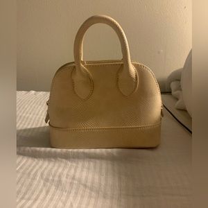 Mini tan shoulder bag